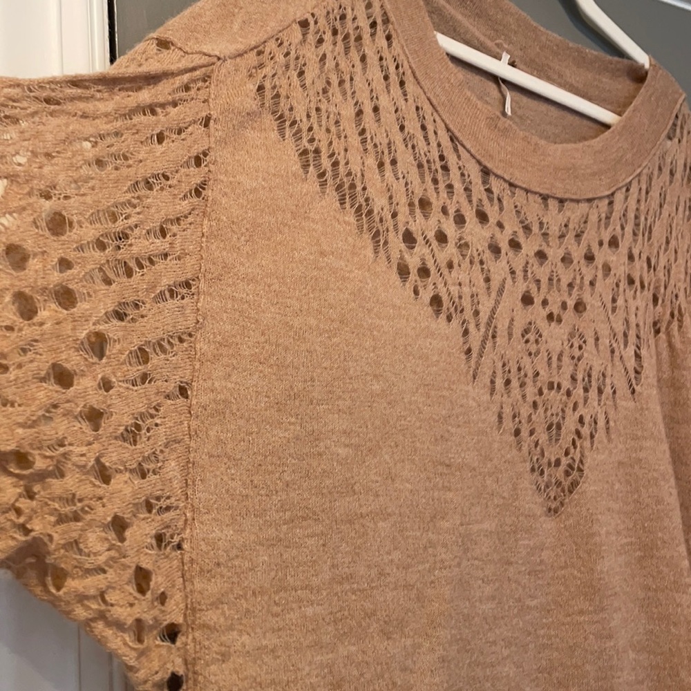 Oversized mauve free people sweater